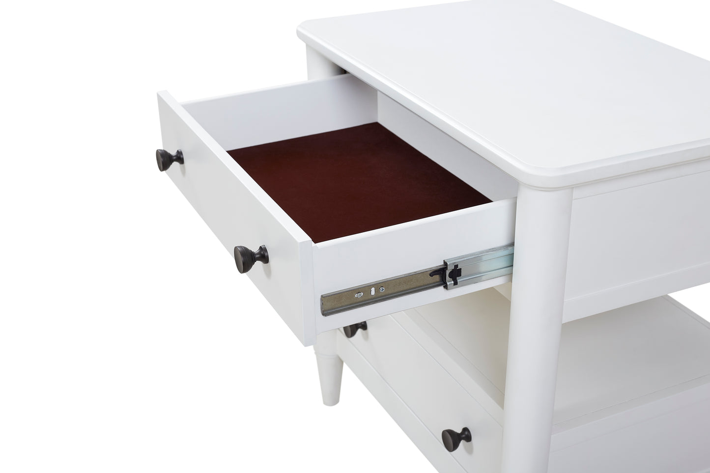 Open Nightstand - White