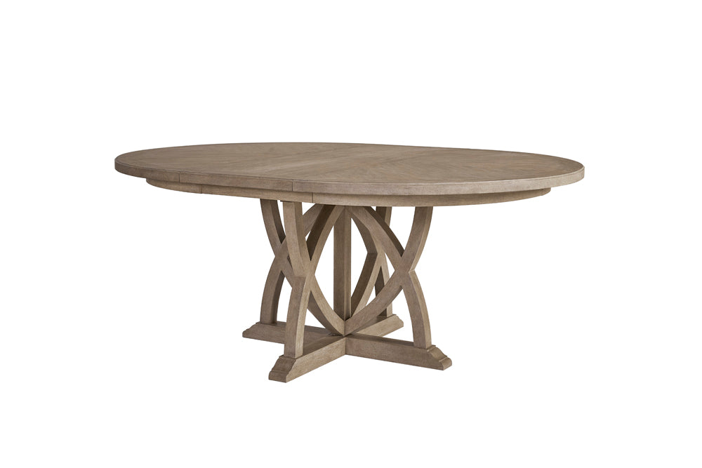 Round Dining Table with Leaf