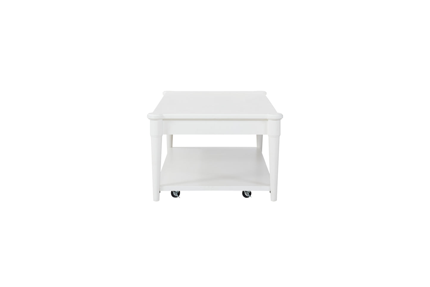 Cocktail Table with Caster - White