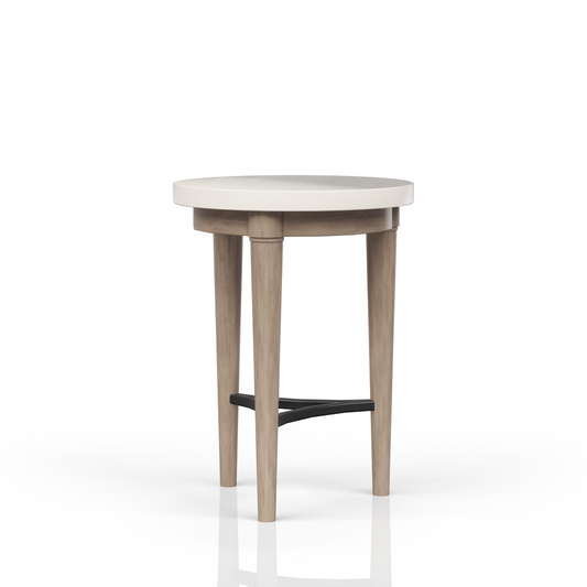Chairside Table with Cement Top